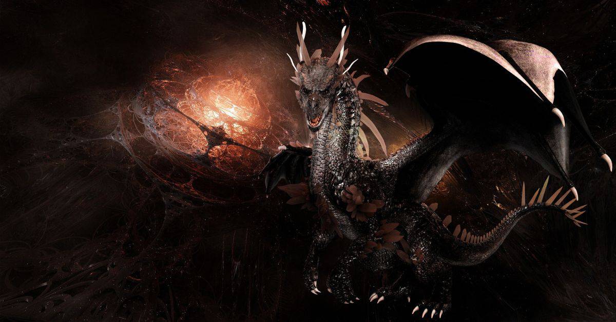Black dragon spiritual meaning - A fierce black dragon