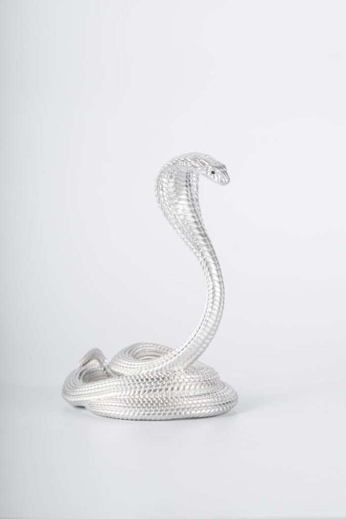 A white snake figurine