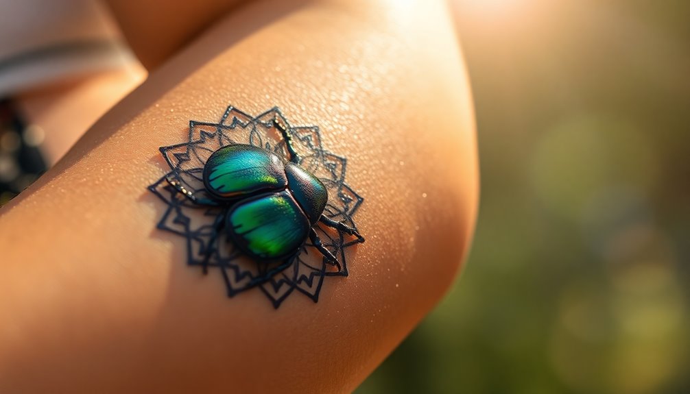 beetle tattoos symbolize transformation