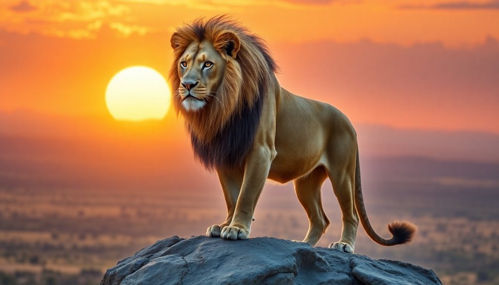 courage embodied in lion