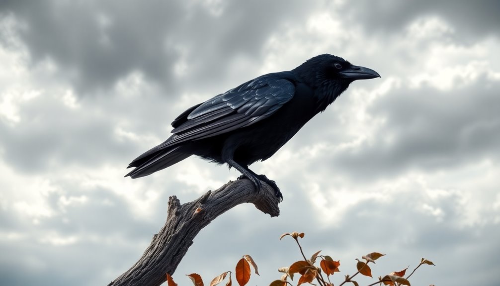 crows symbolize mystery and intelligence