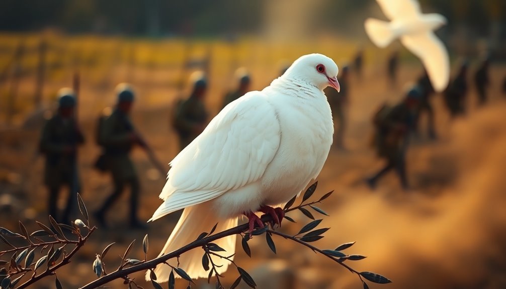 doves symbolize peace and strategy