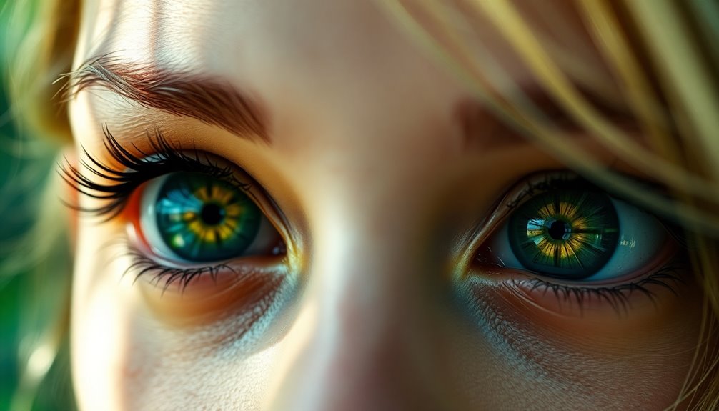 genetic rarity of green eyes