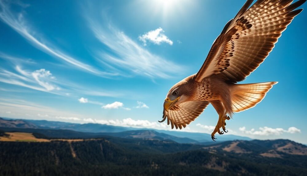 hawk symbolism represents vision