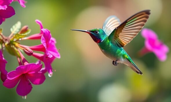 hummingbird symbolizes joy and resilience