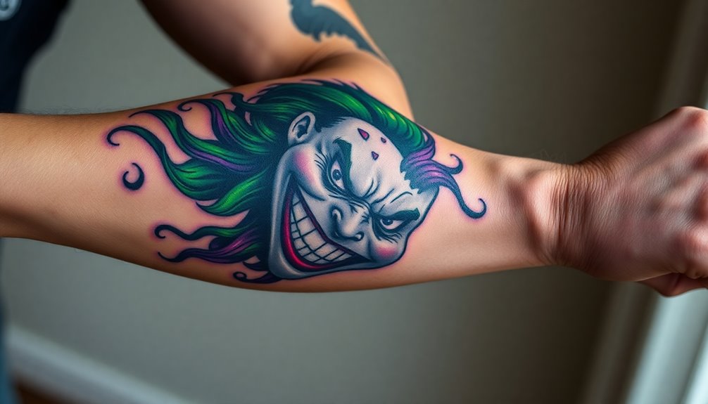 joker tattoo represents chaos