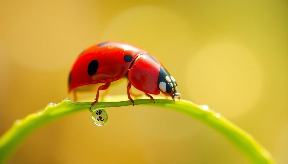 ladybugs represent good luck