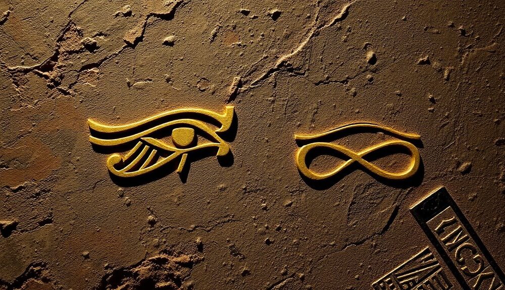 mysterious egyptian eye symbols