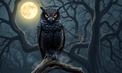 mystical night messenger owl