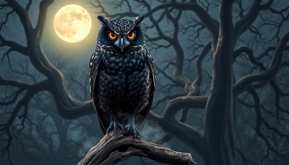 mystical night messenger owl