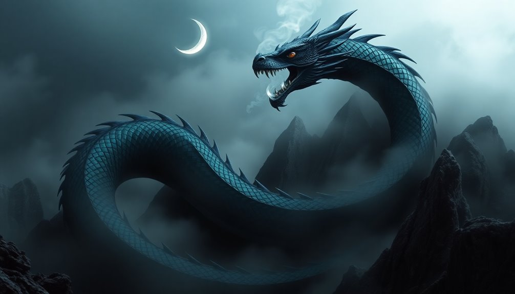 mythical black dragon legends