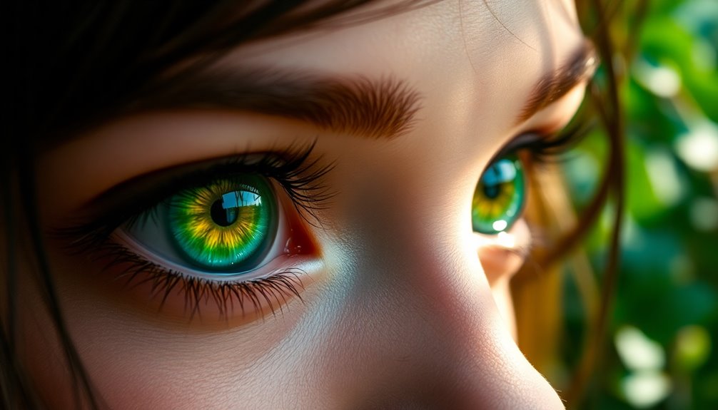 mythical significance of green eyes