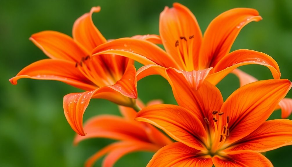 orange lilies symbolize passion