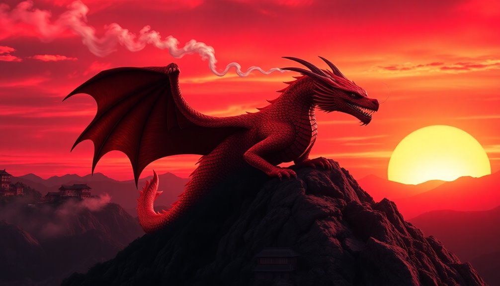 red dragons in folklore