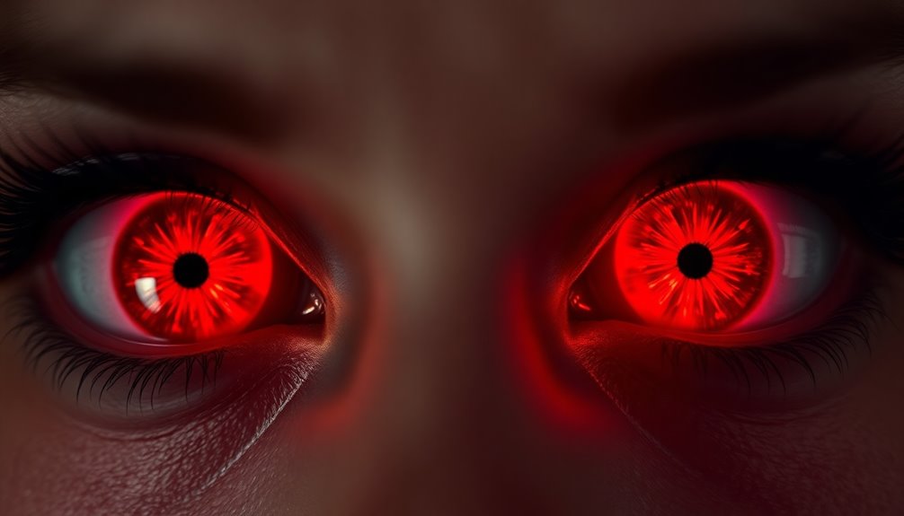 red eyes symbolize intensity