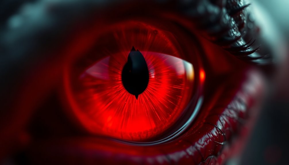 red eyes symbolize intensity