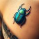 scarab tattoo symbolizes transformation