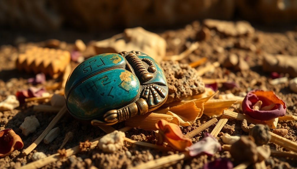 scarabs symbolize rebirth and protection