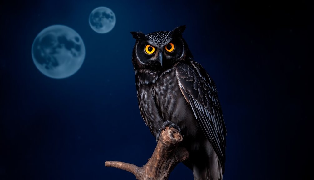 symbolism of black owls