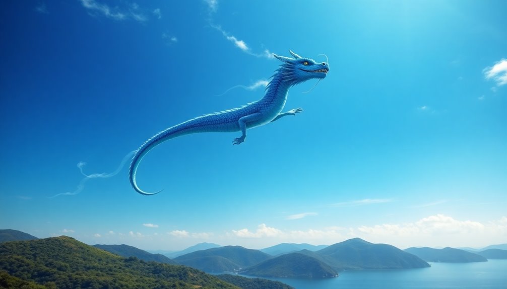 symbolism of blue dragons