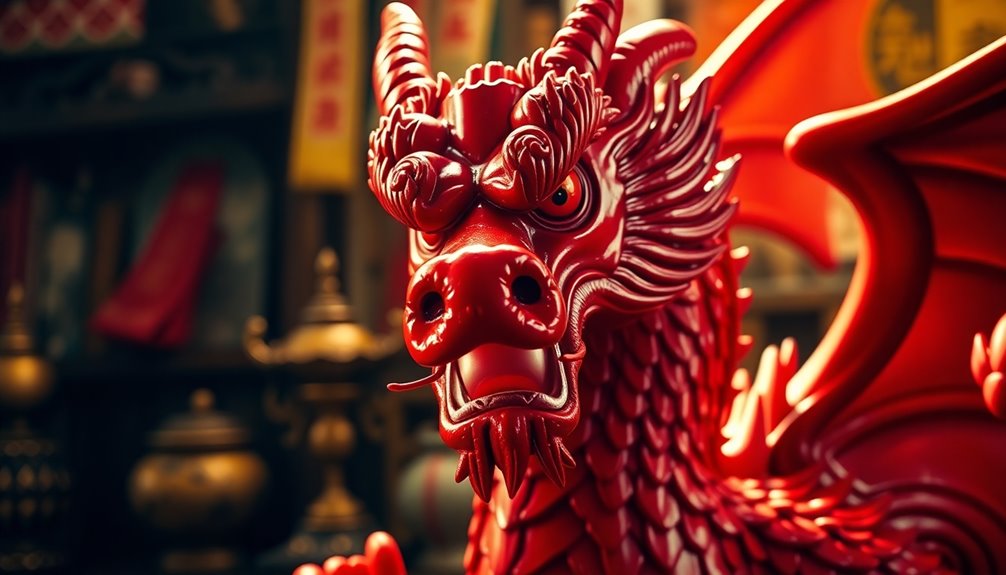 symbolism of red dragons