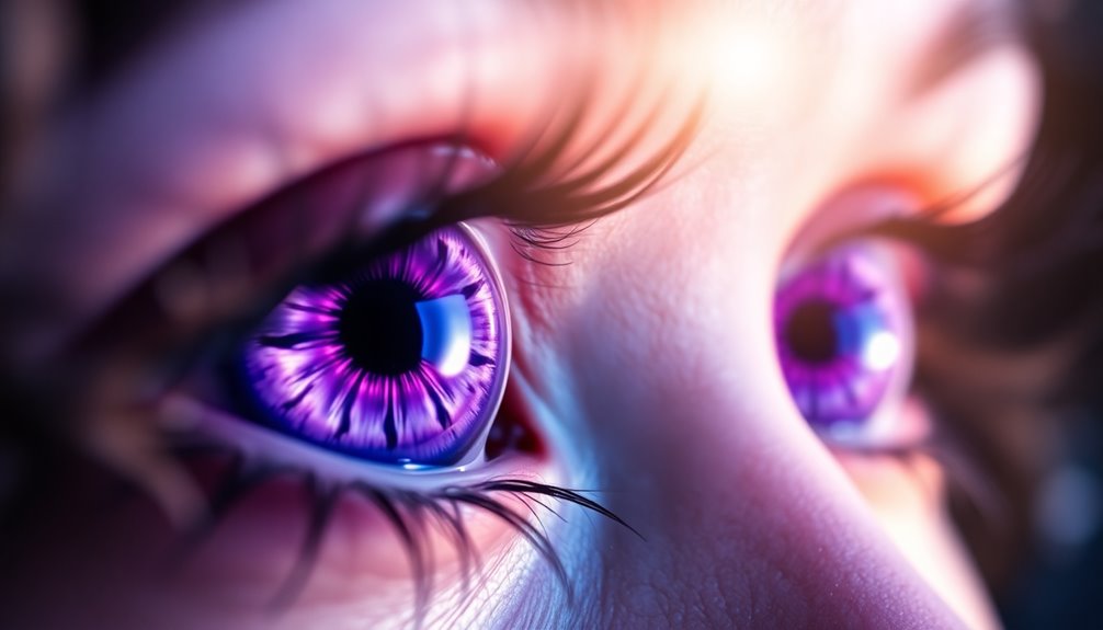 violet eyes signify royalty