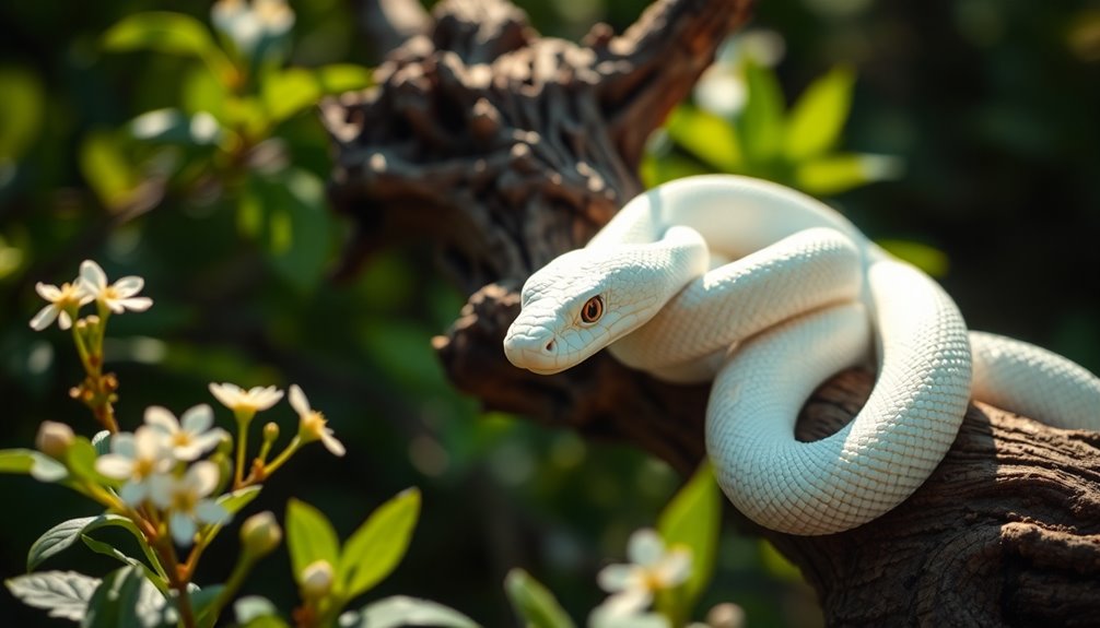 white snakes represent purity