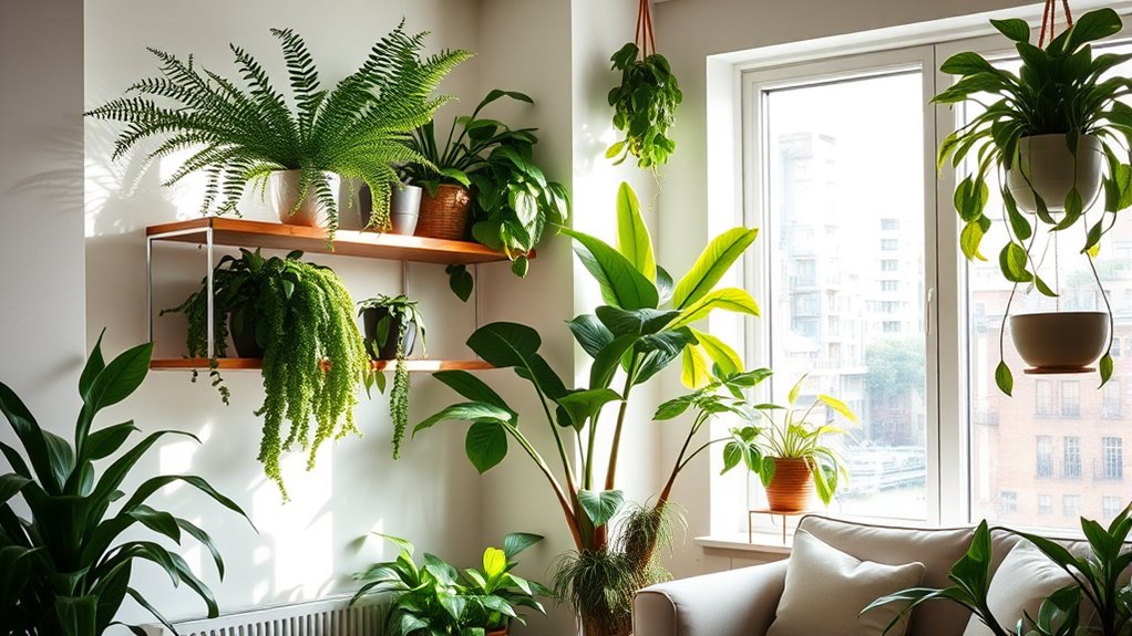 apartment plants purify air