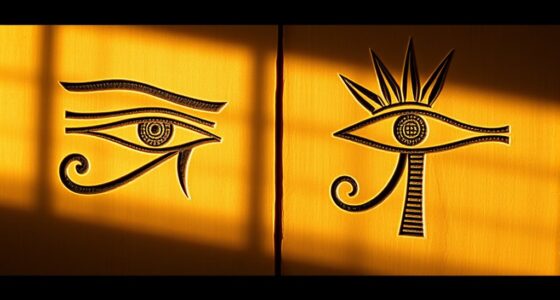 comparing egyptian eye symbols