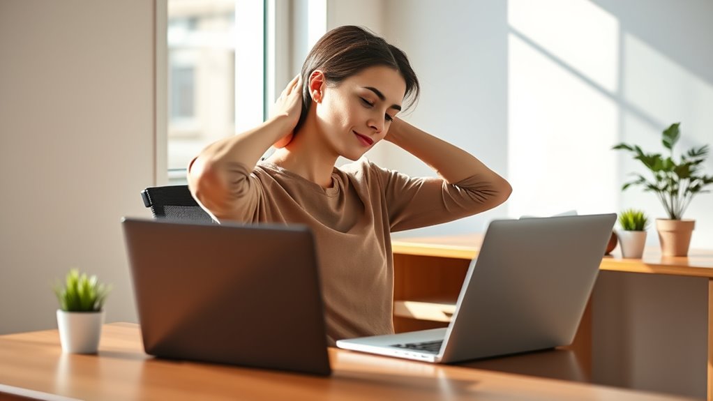 desk yoga for posture