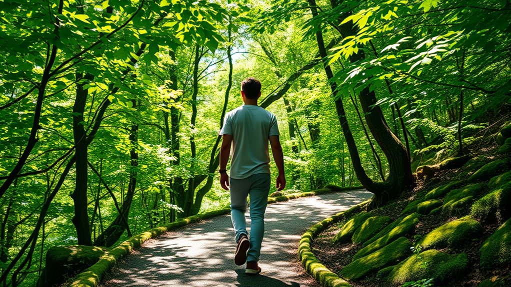 mindful walking sparks insights