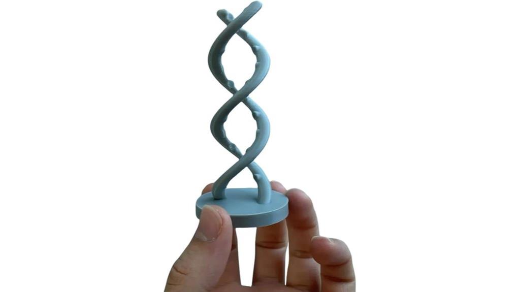 3d dna helix sculpture