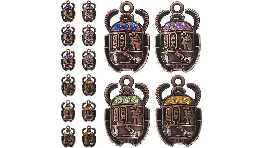 40pcs beetle charm earrings