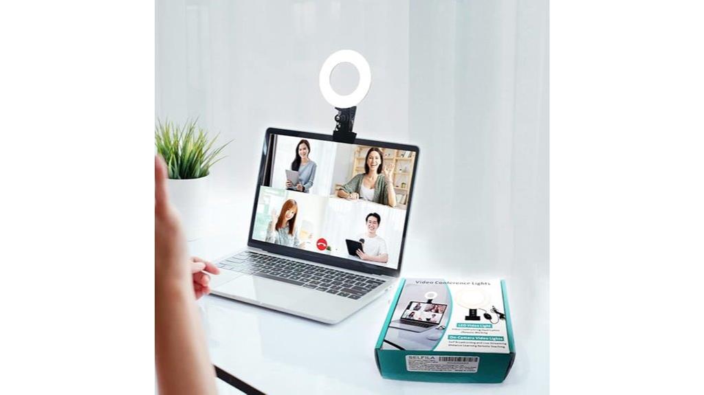 adjustable clip on ring light