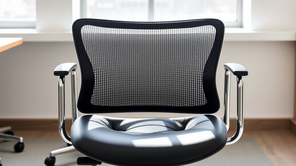 adjustable lumbar and breathable materials