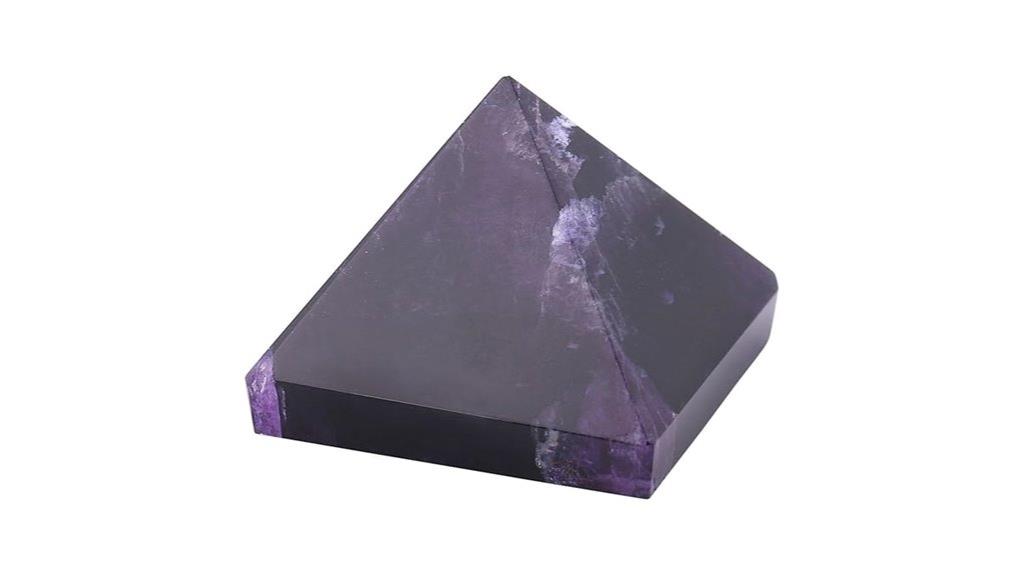 amethyst crystal pyramid gift