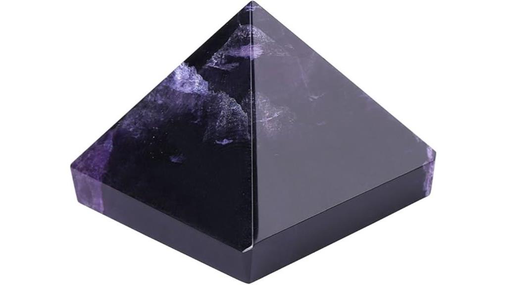 amethyst pyramid paperweight gift