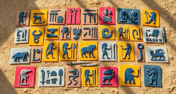 ancient egyptian hieroglyph stencils