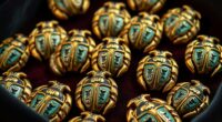 ancient scarab amulet collection