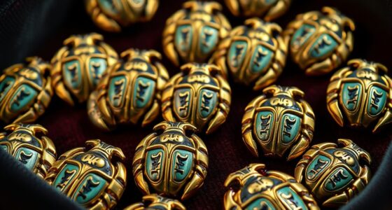ancient scarab amulet collection