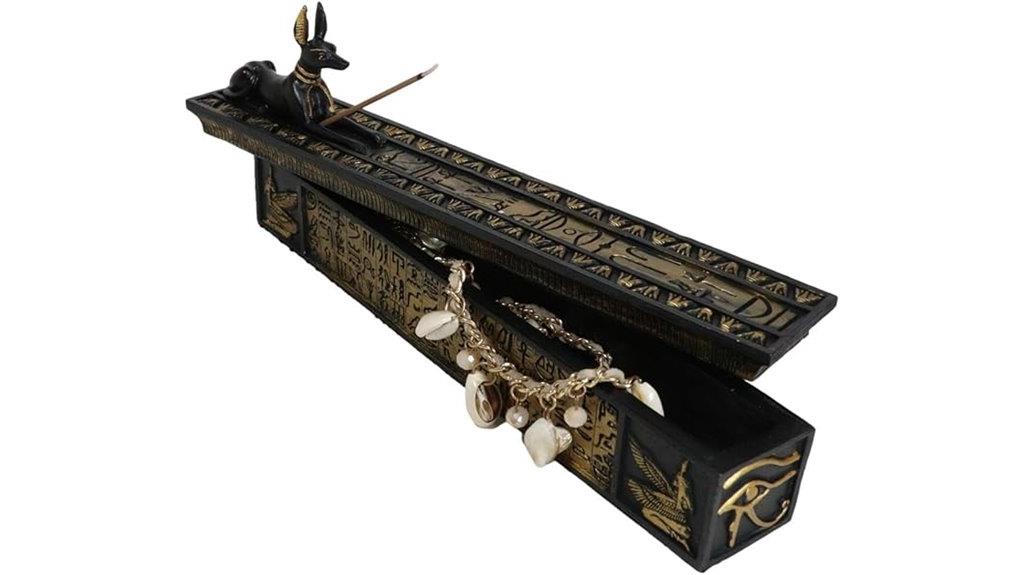 anubis incense burner sculpture