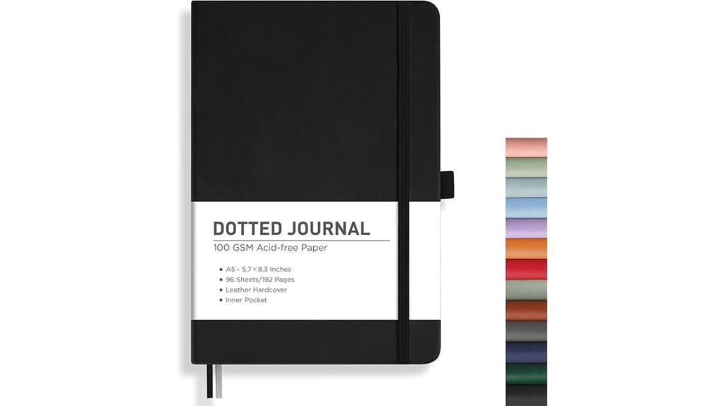 black a5 bullet journal