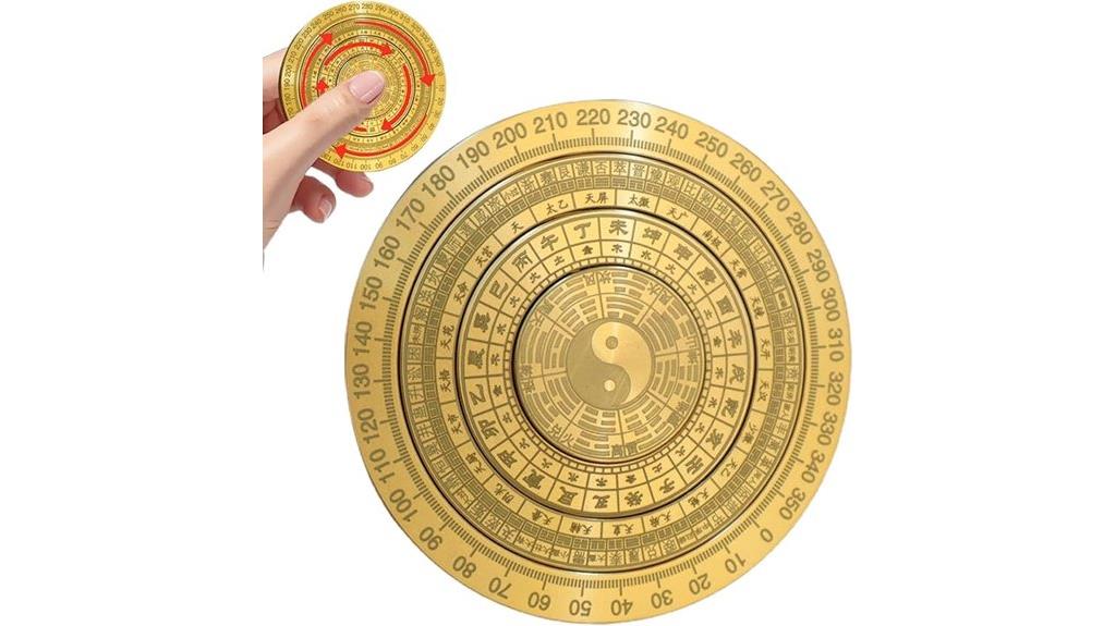 brass compass for luck