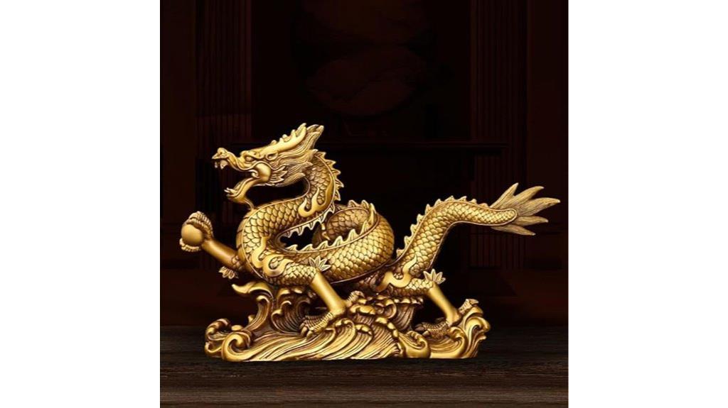 brass feng shui dragon