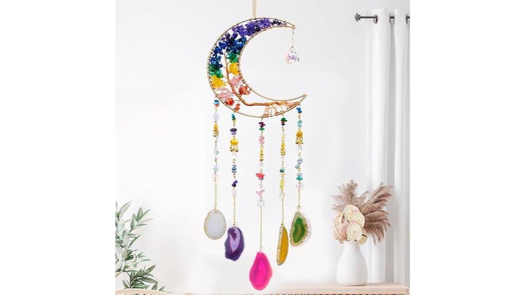 chakra crystal wind chimes