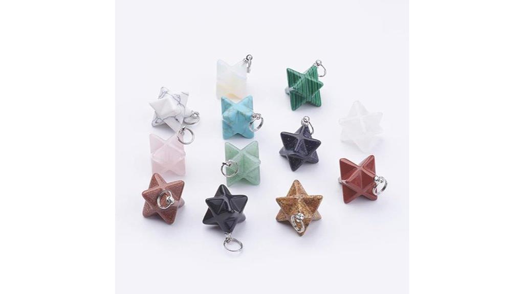 chakra merkaba crystal set