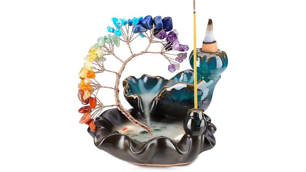 chakra tree waterfall burner
