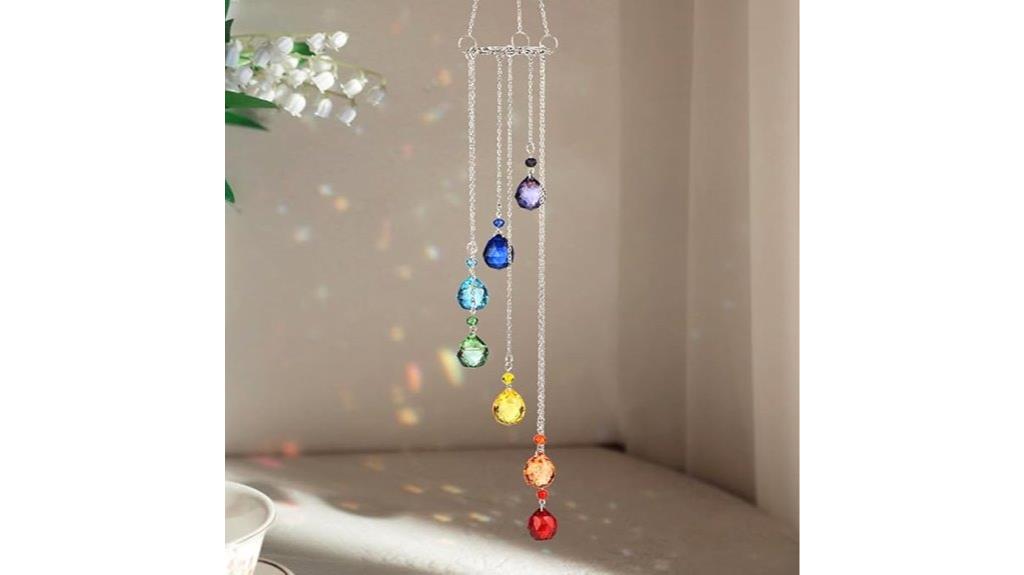 colorful crystal sun catcher