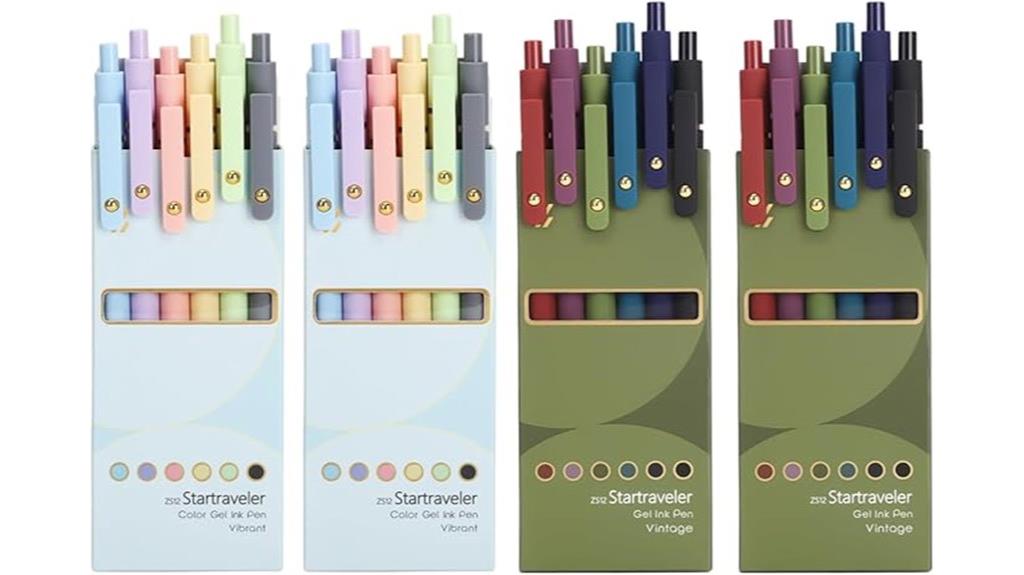 colorful gel pen set