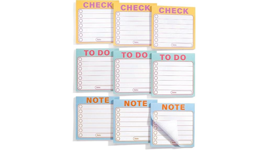 colorful multi pad sticky notes